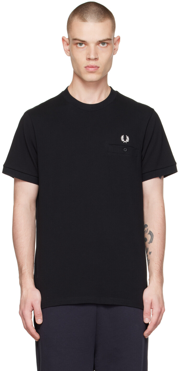 

Черная футболка с карманами Fred Perry