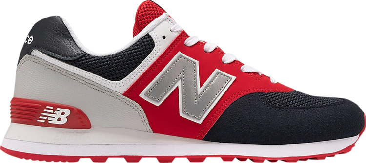 Кроссовки New Balance 574 'Eclipse Red', черный - фото