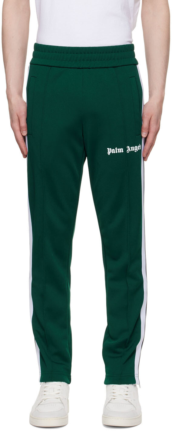 

Зеленые брюки для отдыха с логотипом Palm Angels