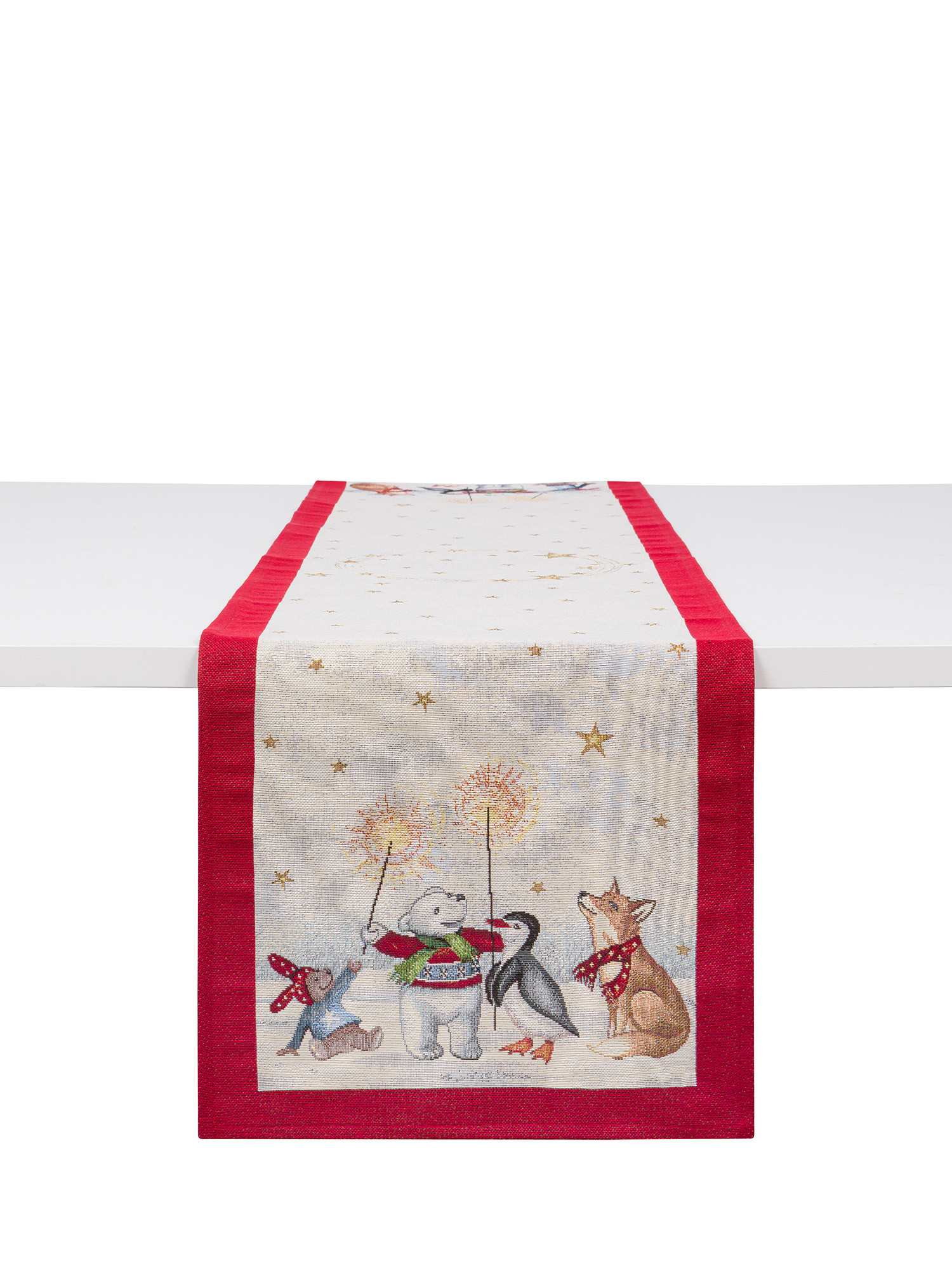 Гобеленовая дорожка из ткани с рождественским мотивом Coincasa, мультиколор