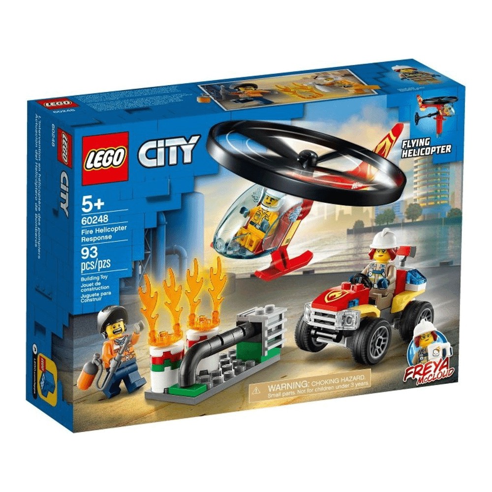 конструктор lego city fire 60248 пожарный спасательный вертолёт 93 дет Конструктор LEGO City Fire 60248 Пожарный спасательный вертолёт