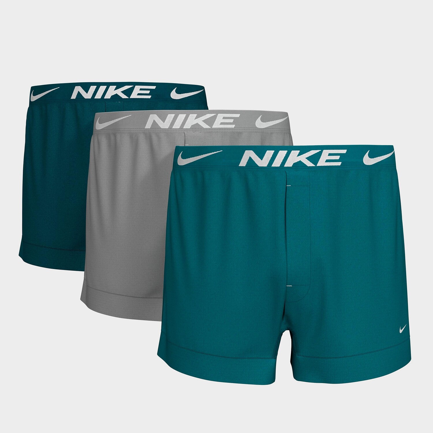 

Мужские трикотажные трусы-боксеры из микрофибры Nike Dri-FIT Essential (3 шт.), зеленый