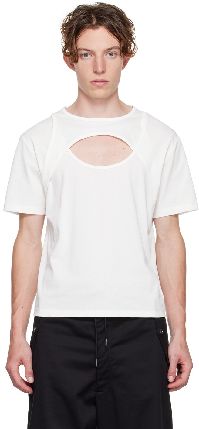

Эксклюзивная белая футболка SSENSE Dion Lee