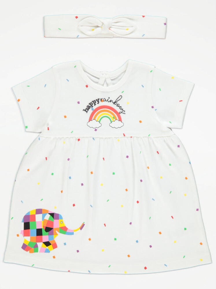 

Платье Elmer Happy Rainbows и повязка на голову George.