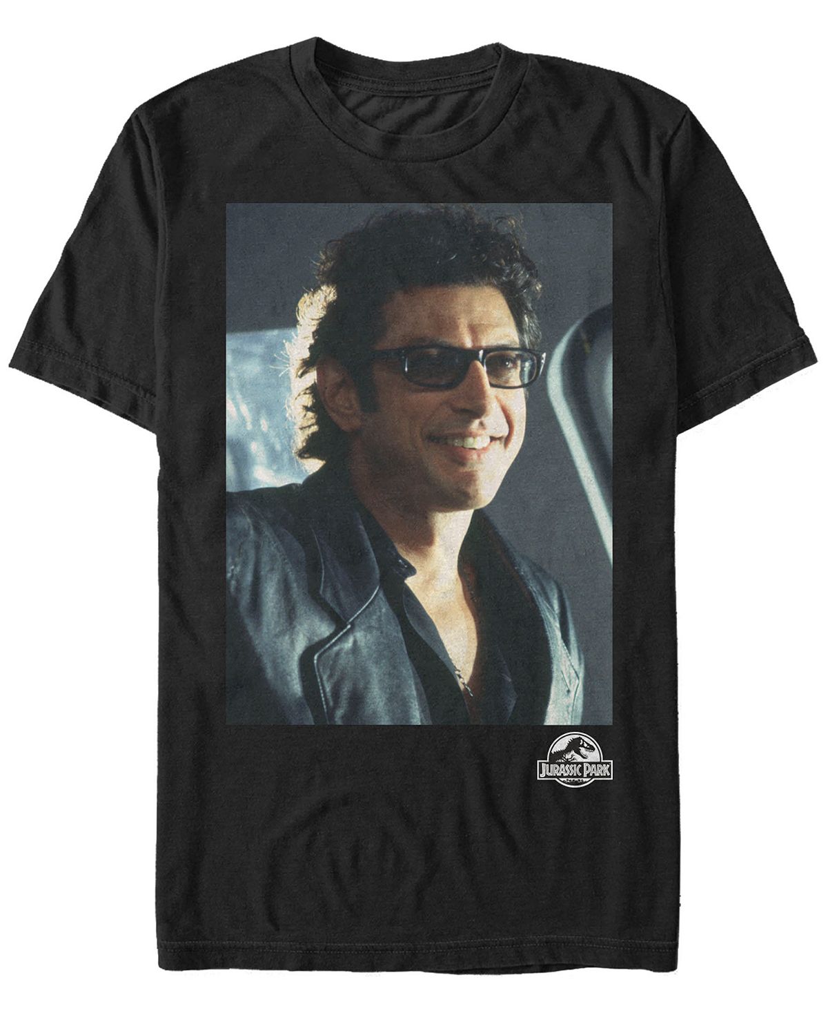 

Мужская футболка с коротким рукавом goldblum sly smile park jurassic park Fifth Sun, черный