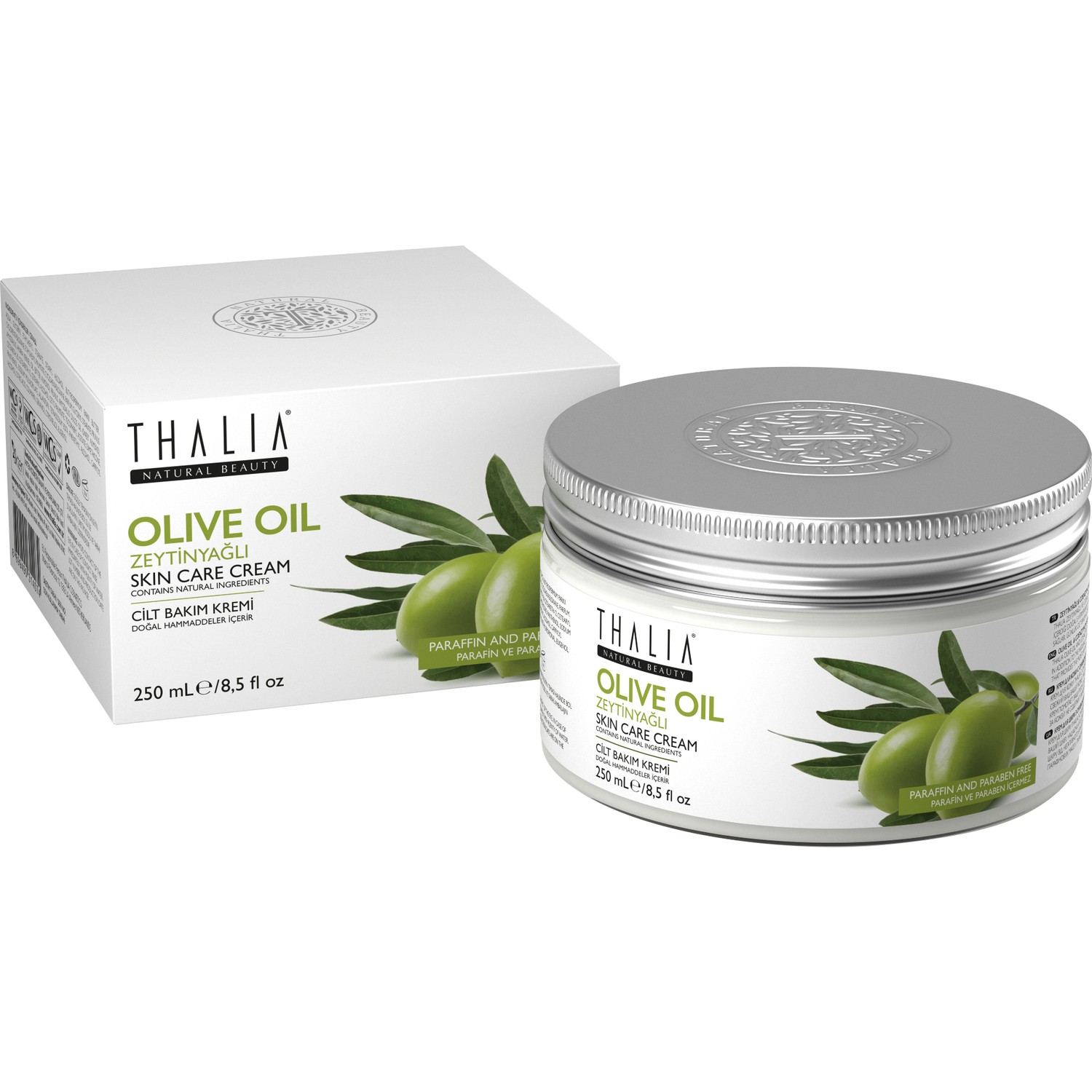 Увлажняющий крем для ухода за кожей Thalia с оливковым маслом, 250 мл dalan d olive шампунь защита цвета с оливковым маслом 400 мл
