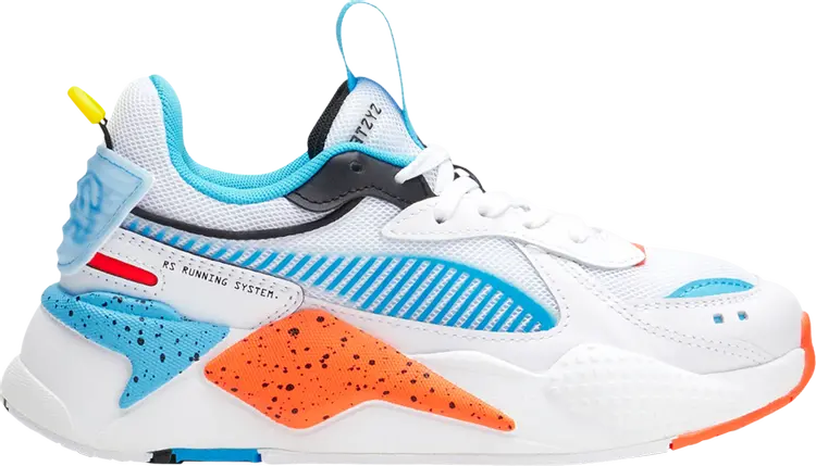 

Кроссовки Puma RS-X Jr Airbrush - Luminous Blue, белый