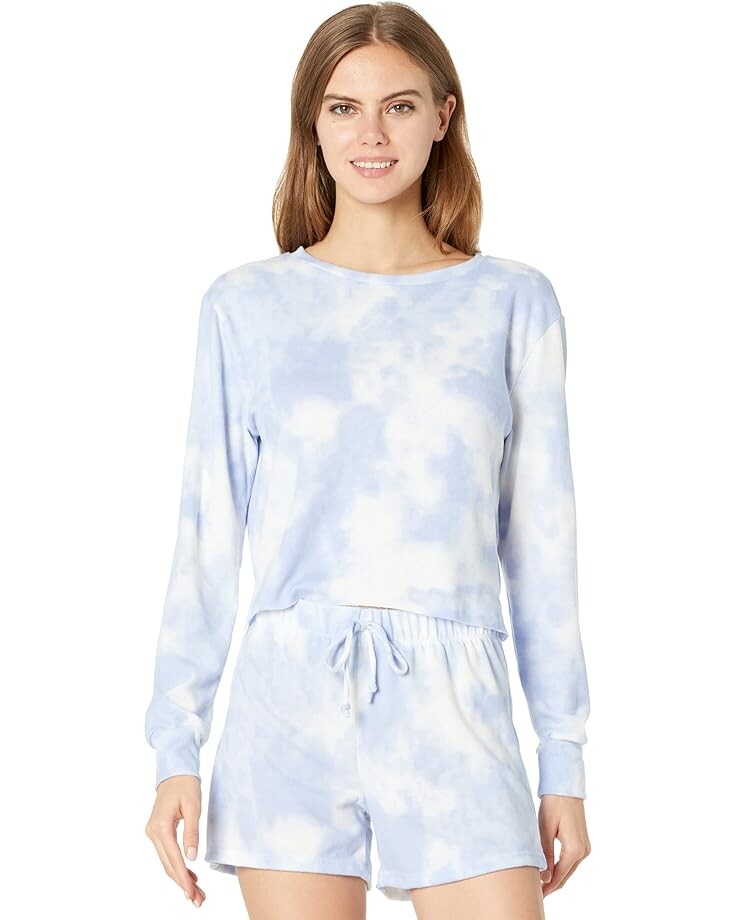 

Пижамный комплект Catherine Malandrino Pullover & Short Lounge Set, цвет Heather