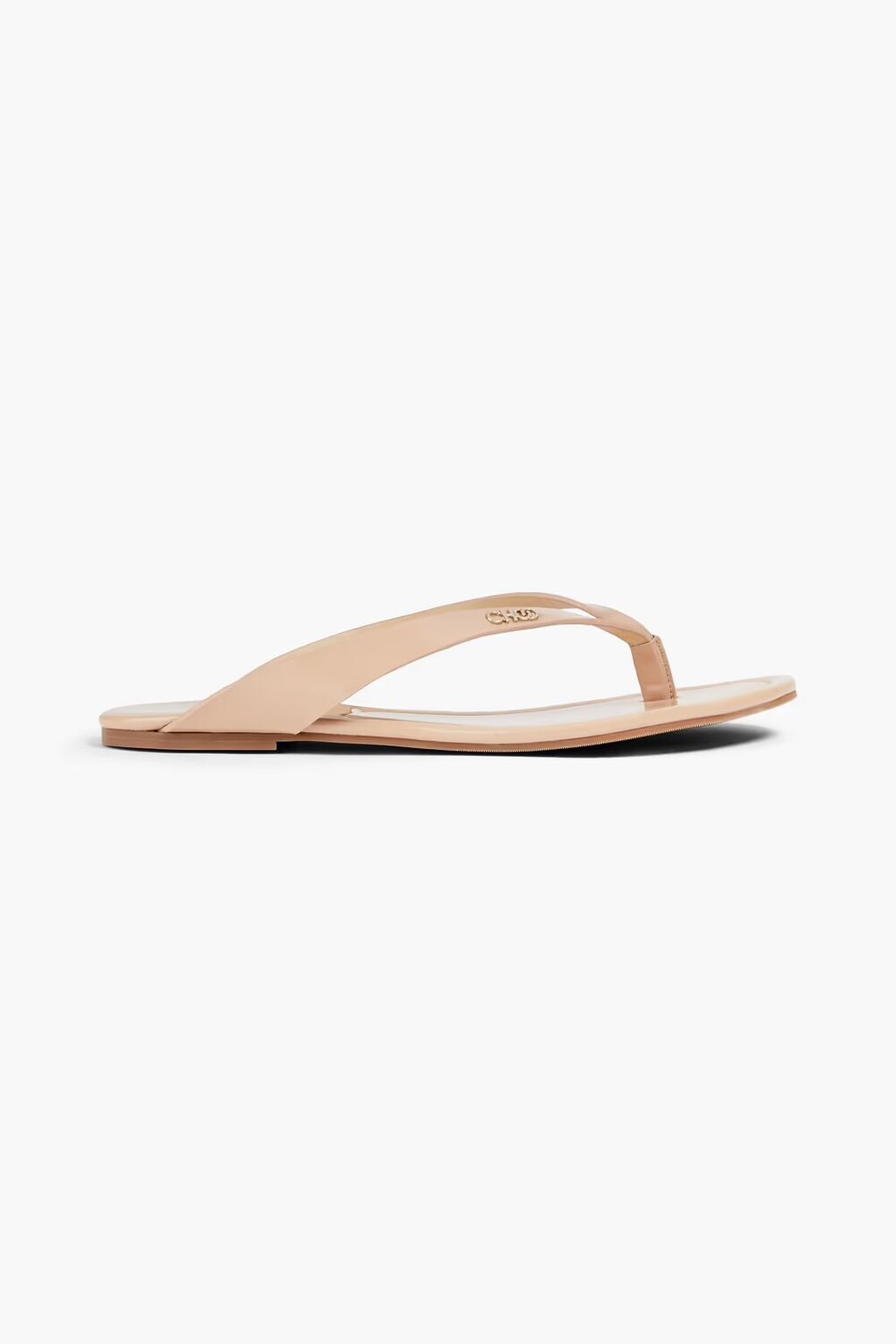 

Шлепанцы из лакированной кожи Tetsu с логотипом Jimmy Choo, цвет Blush