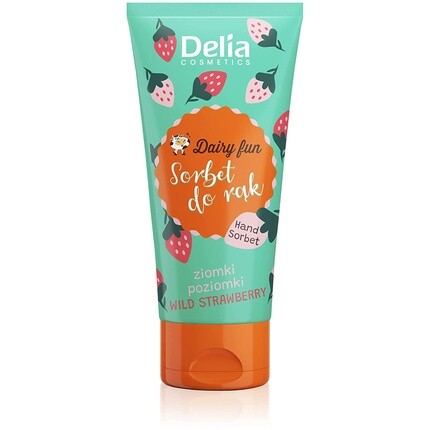 

Delia Cosmetics Dairy Fun Сорбет для рук с лесной клубникой, увлажняющий и восстанавливающий, с натуральными экстрактами 50г