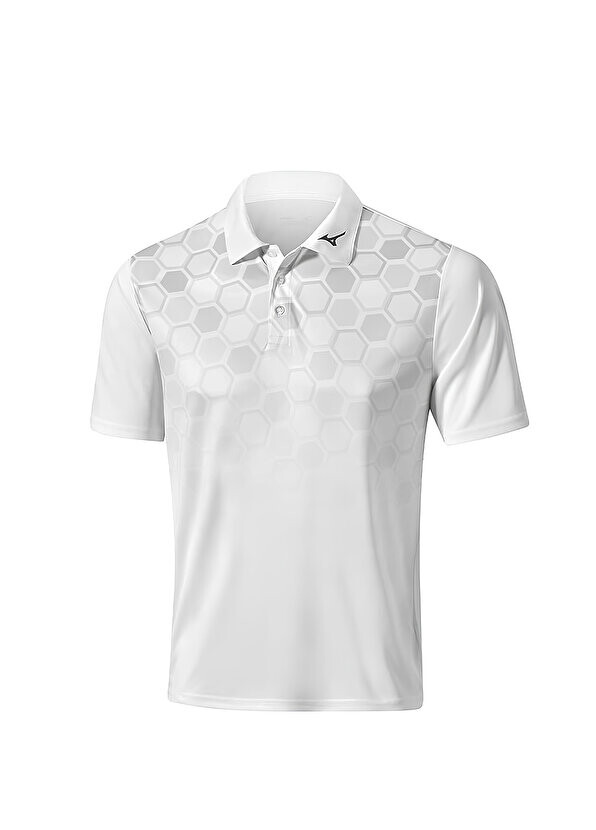 

Белая мужская футболка-поло gradient hex Mizuno, Белый
