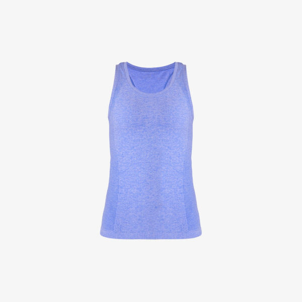 

Майка Athlete Seamless Workout из эластичного джерси с меланжевым узором Sweaty Betty, синий