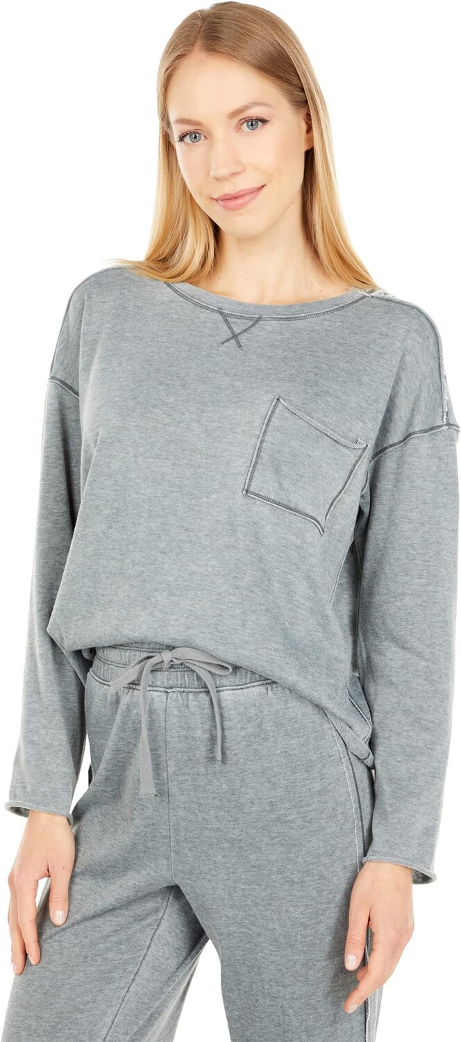 

Толстовка Costa Mesa Burnout Raw Edge Splendid, цвет Vintage Olive Branch