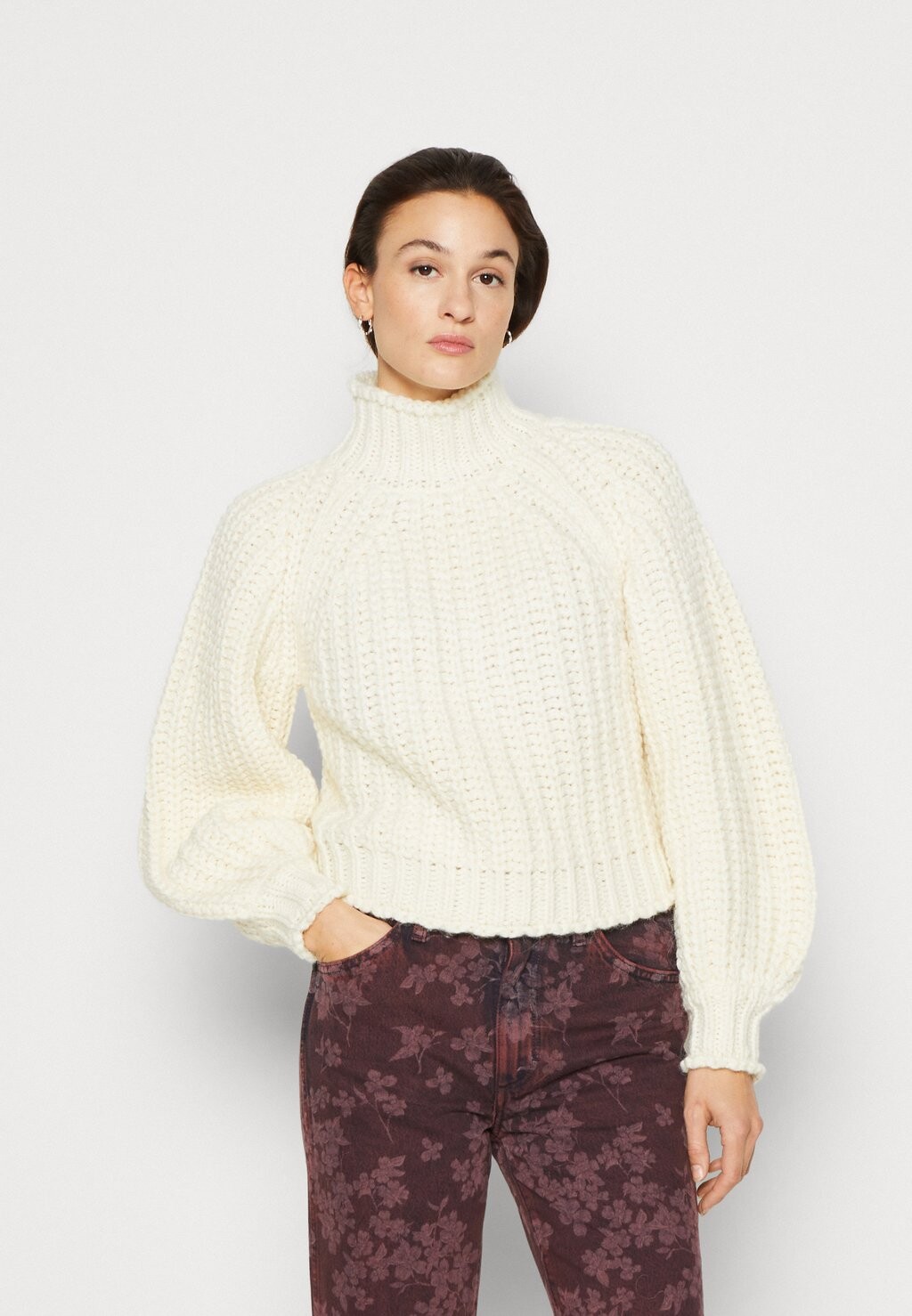 

Свитшот Wrangler СВИТЕР С ВОЗДУШНЫМИ РУКАВАМИ, цвет worn white