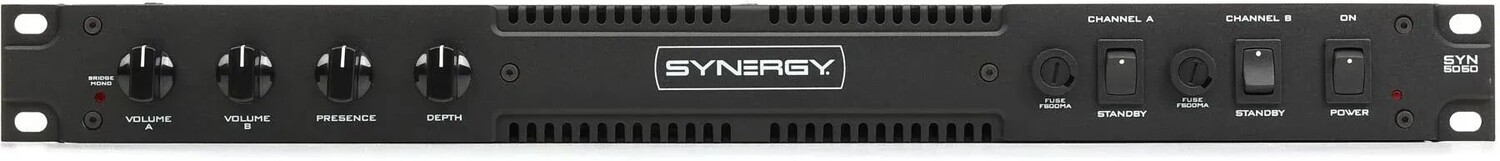 

Synergy SYN-5050: 2 ламповых усилителя по 50 Вт для монтажа в стойку