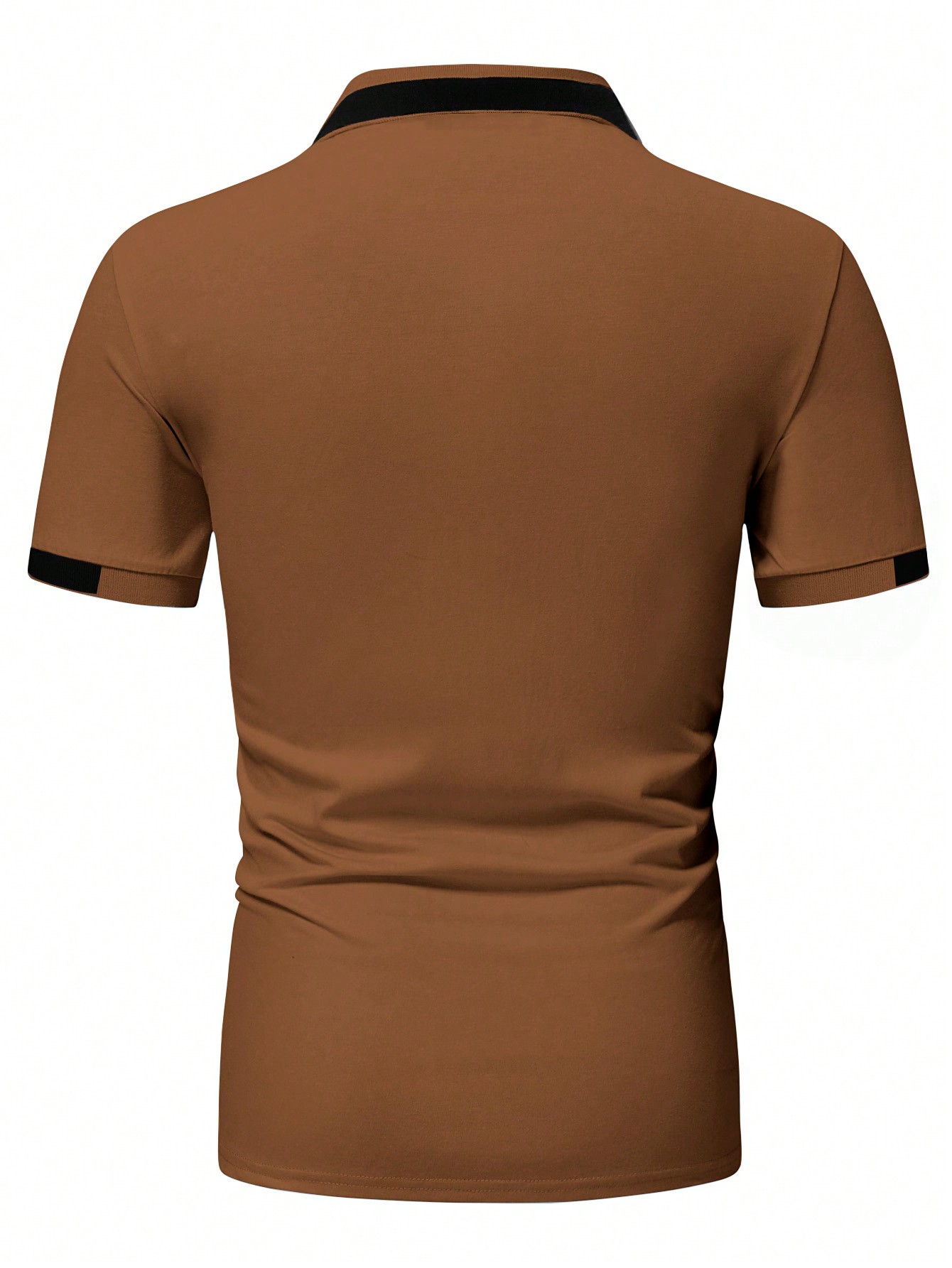 Мужская рубашка поло с короткими рукавами Manfinity с цветными блоками, хаки футболка мужская с контрастной отделкой madison 170 оранжевый белый размер xl