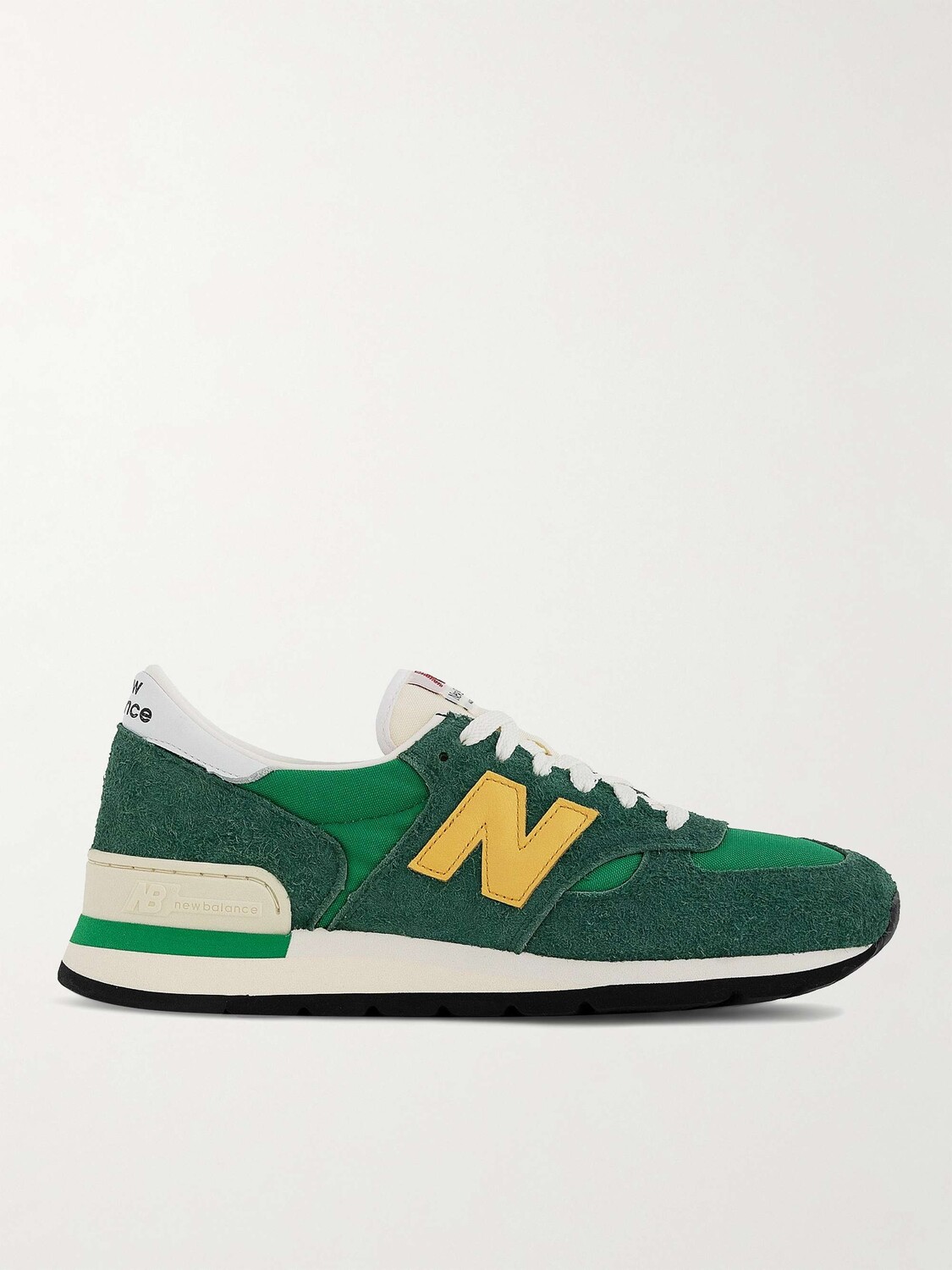 

Кроссовки 990v1 из сетки и замши с кожаной отделкой NEW BALANCE, зеленый