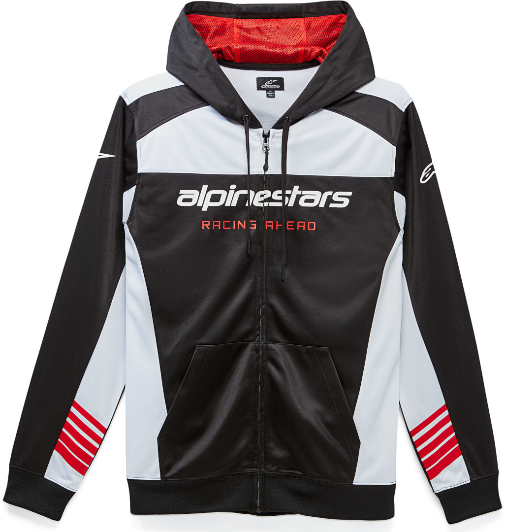 Зип-худи Alpinestars Sessions II Fleece, черный/белый - фото