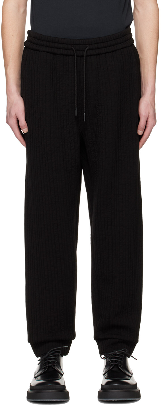 

Черные стеганые брюки Giorgio Armani, Черный