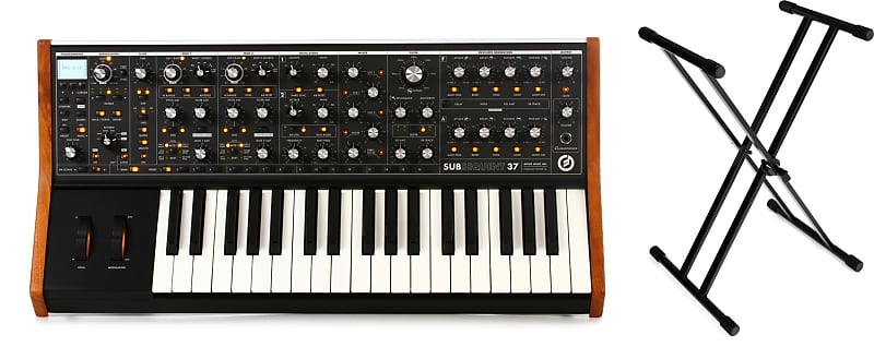 

Аналоговый синтезатор Moog Subsequent 37 в комплекте с Gator Frameworks GFW-KEY-2000X Deluxe X-Style Keyboard Stand Moog + Gator Frameworks LPS-SUB-006-01=1 GFW-KEY-2000X=1