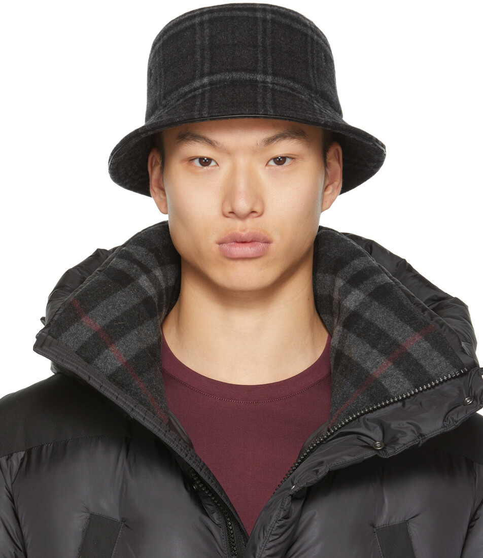 

Серая панама в клетку Burberry