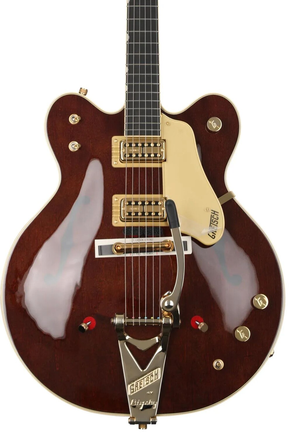 

Gretsch G6122T-62GE Vintage Select Country Gentleman — Морилка под орех, Bigsby