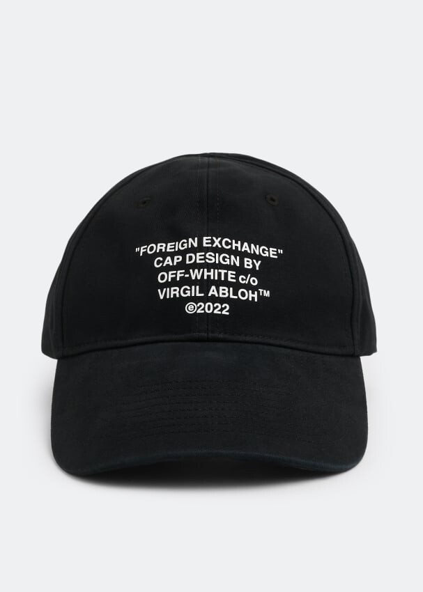 

Кепка OFF-WHITE Foreign Exchange baseball cap, черный