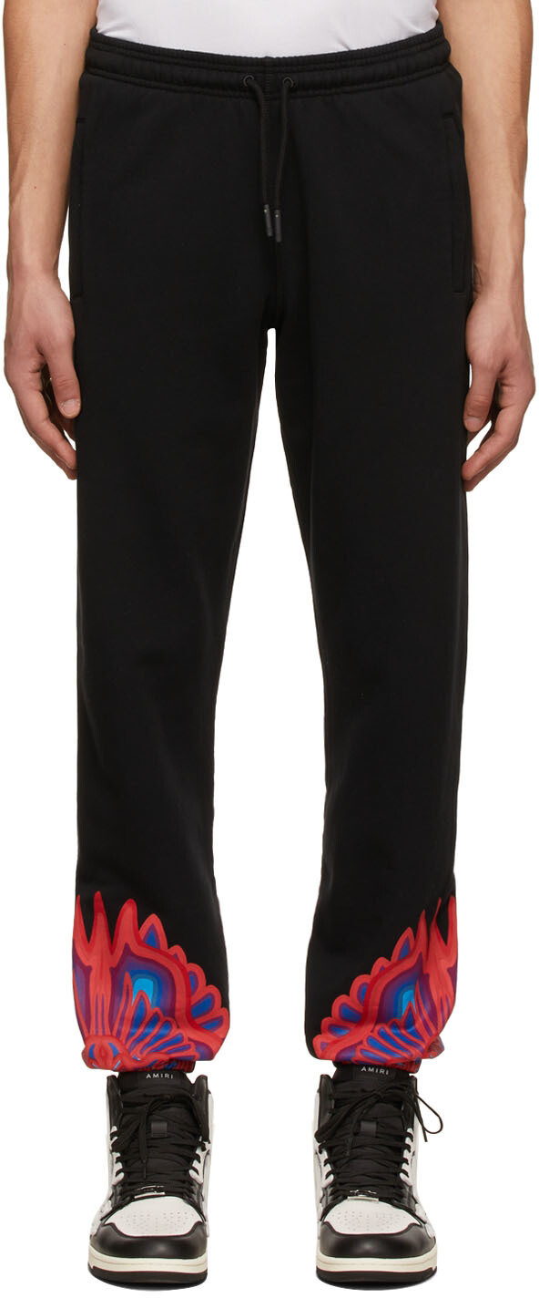 

Черные брюки Wings Lounge Marcelo Burlon County of Milan