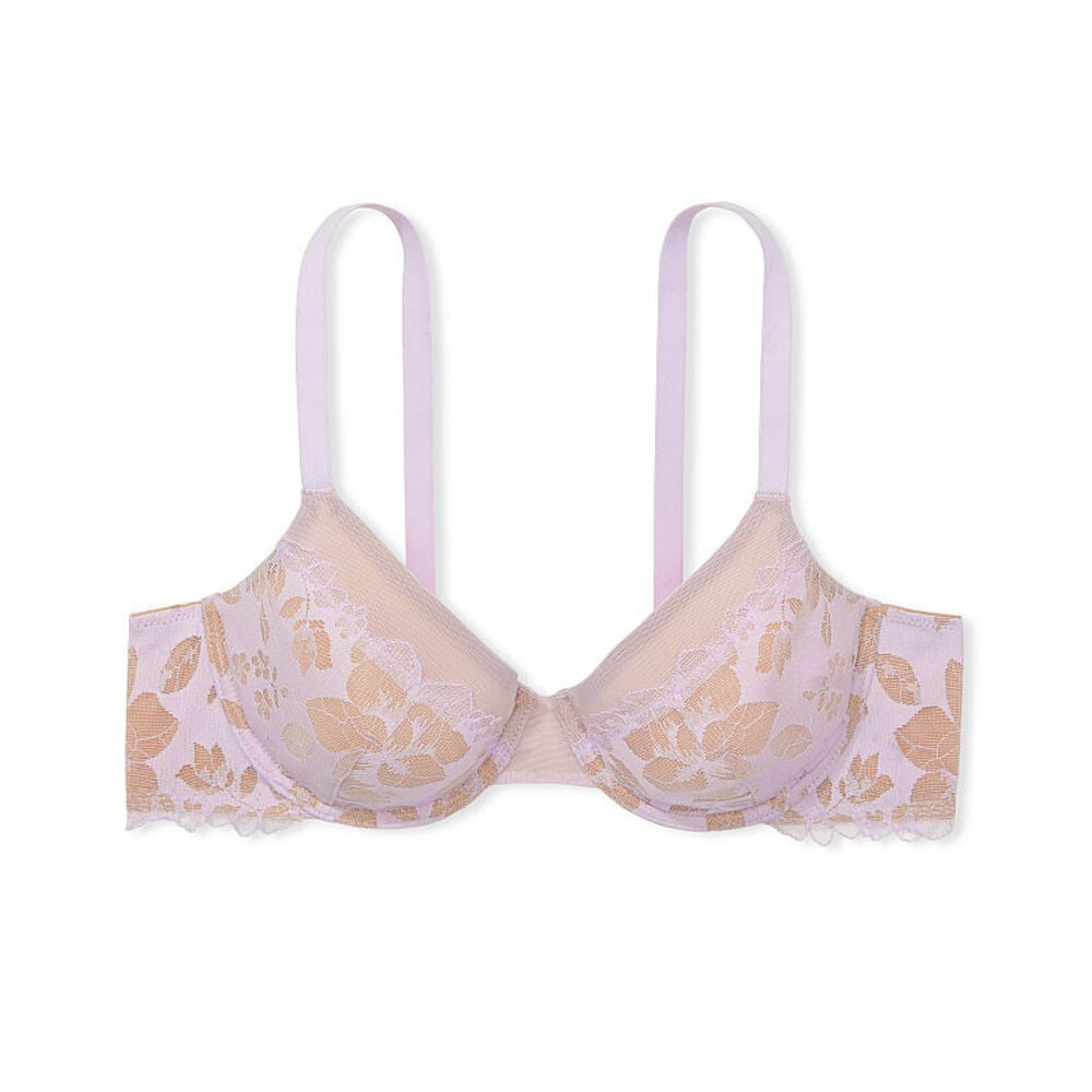 

Бюстгальтер Victoria's Secret Angelight Full-Coverage Lace, бело-серый/бежевый