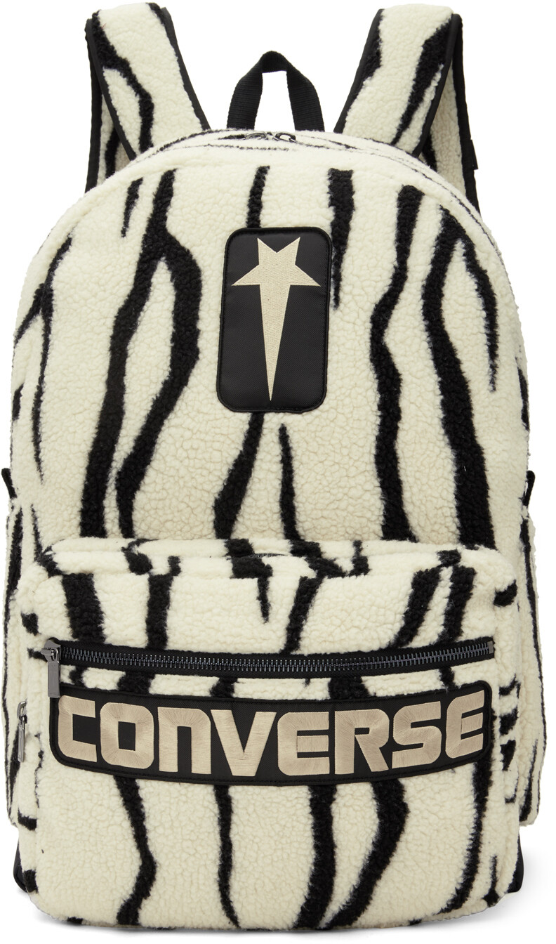 

Черно-белый объемный рюкзак Converse Edition Zebra Rick Owens Drkshdw