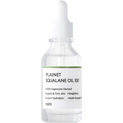 

Plainet Squalane Oil 100 Увлажняющее и питательное веганское масло, 30 мл, 1,01 жидкая унция, Purito