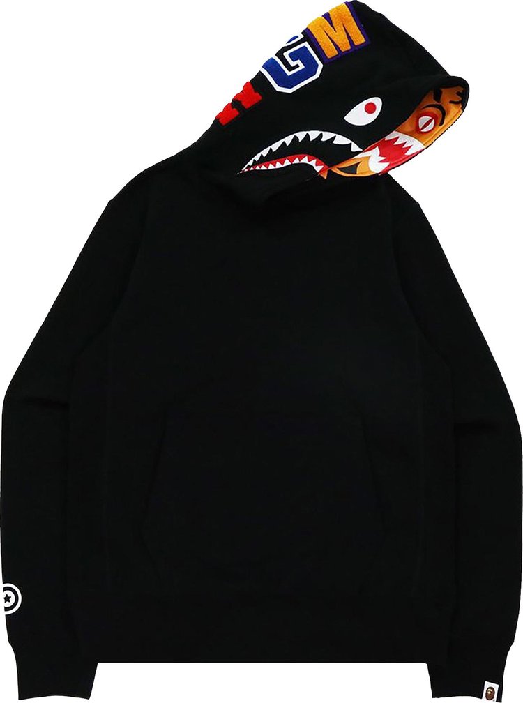 BAPE Shark x Tiger Pullover Hoodie Black