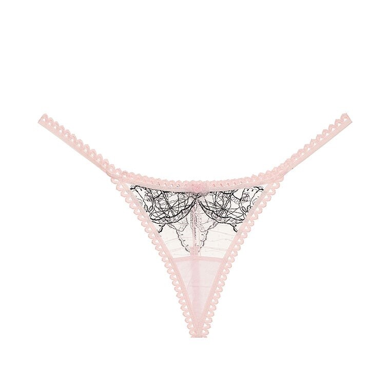 

Трусы For Love & Lemons Rue Thong, розовый/черный