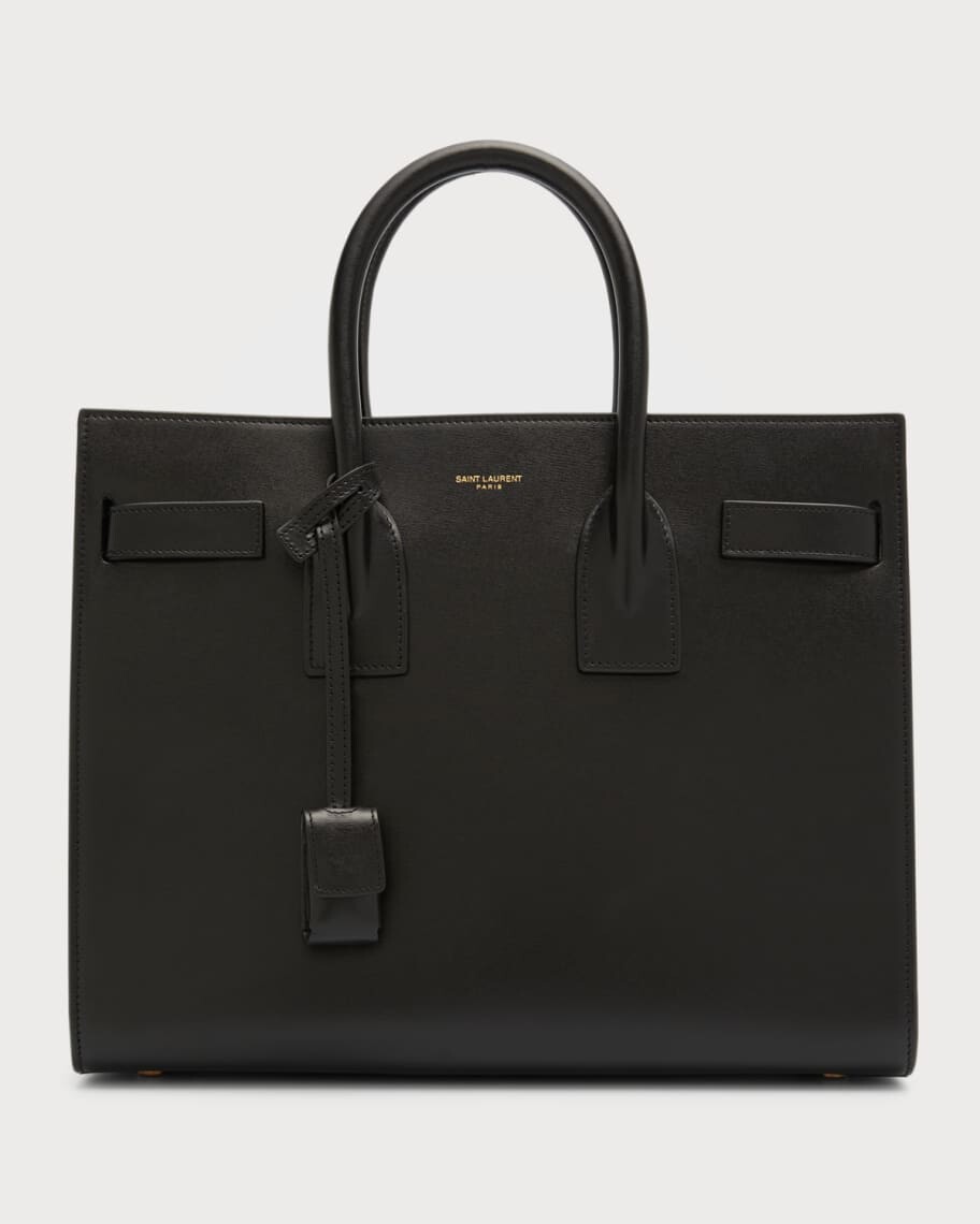 

Маленькая кожаная сумка Sac De Jour с ручкой сверху Saint Laurent