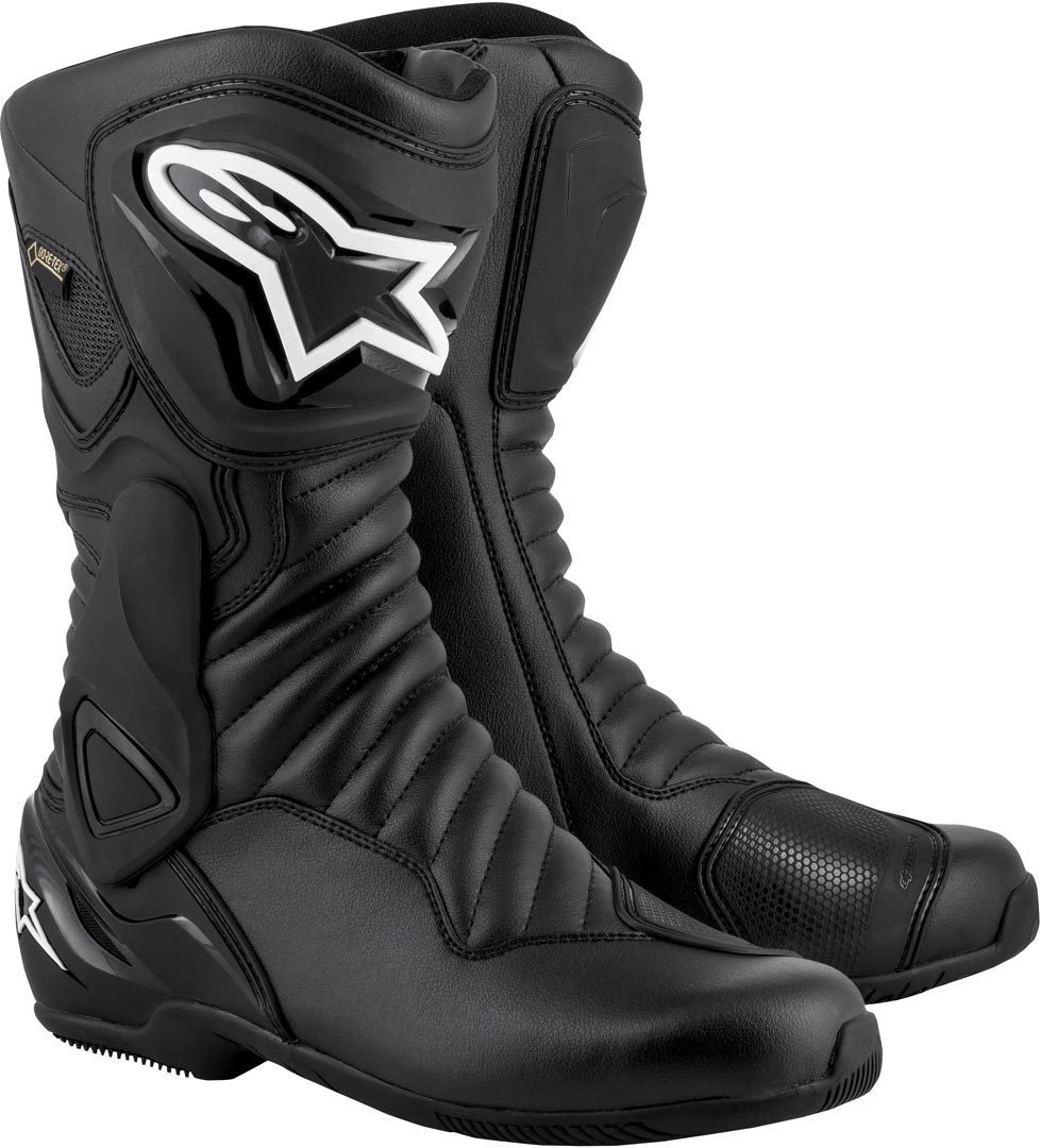 Мотоциклетные ботинки Alpinestars SMX-6 V2 Gore-Tex, черный/белый - фото