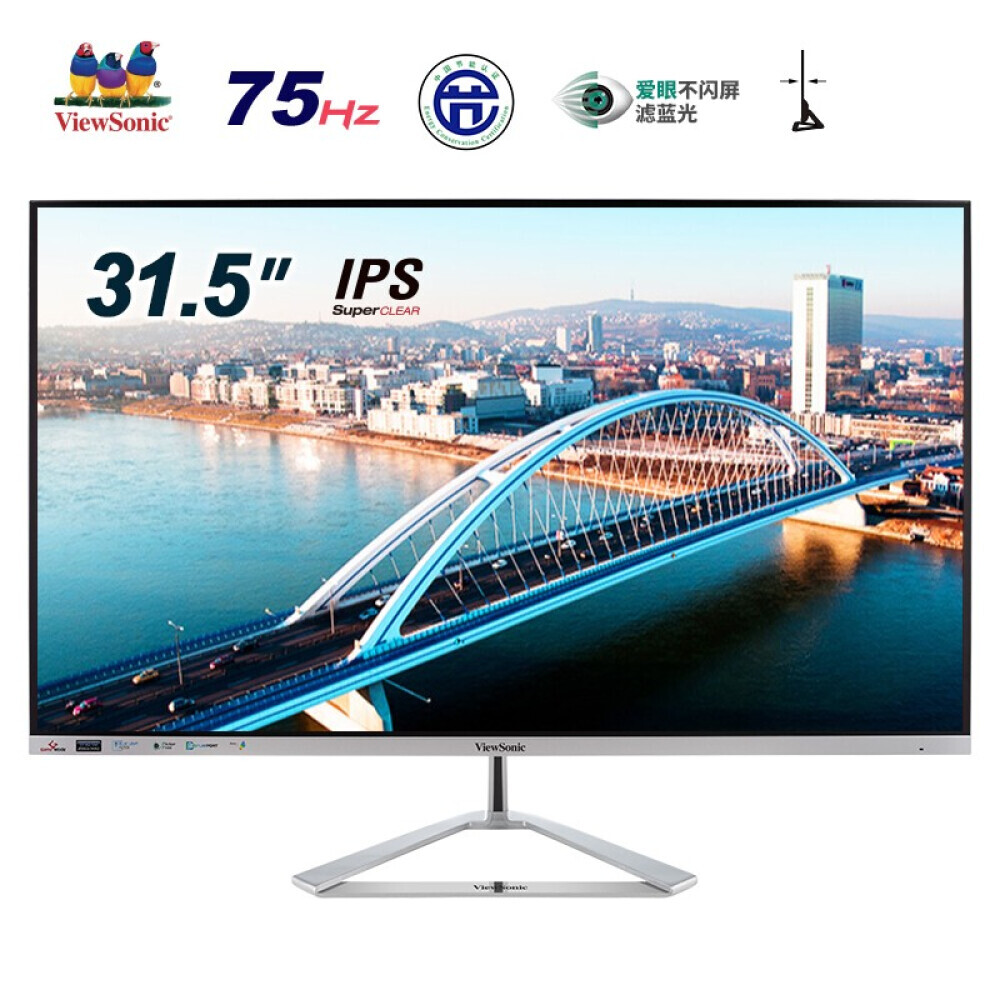 

Монитор ViewSonic VX3276-H 31,5" IPS 75Гц с микрорамкой