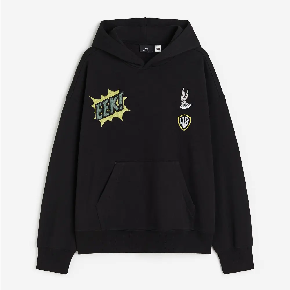 

Толстовка H&M Oversized Fit Looney Tunes, черный