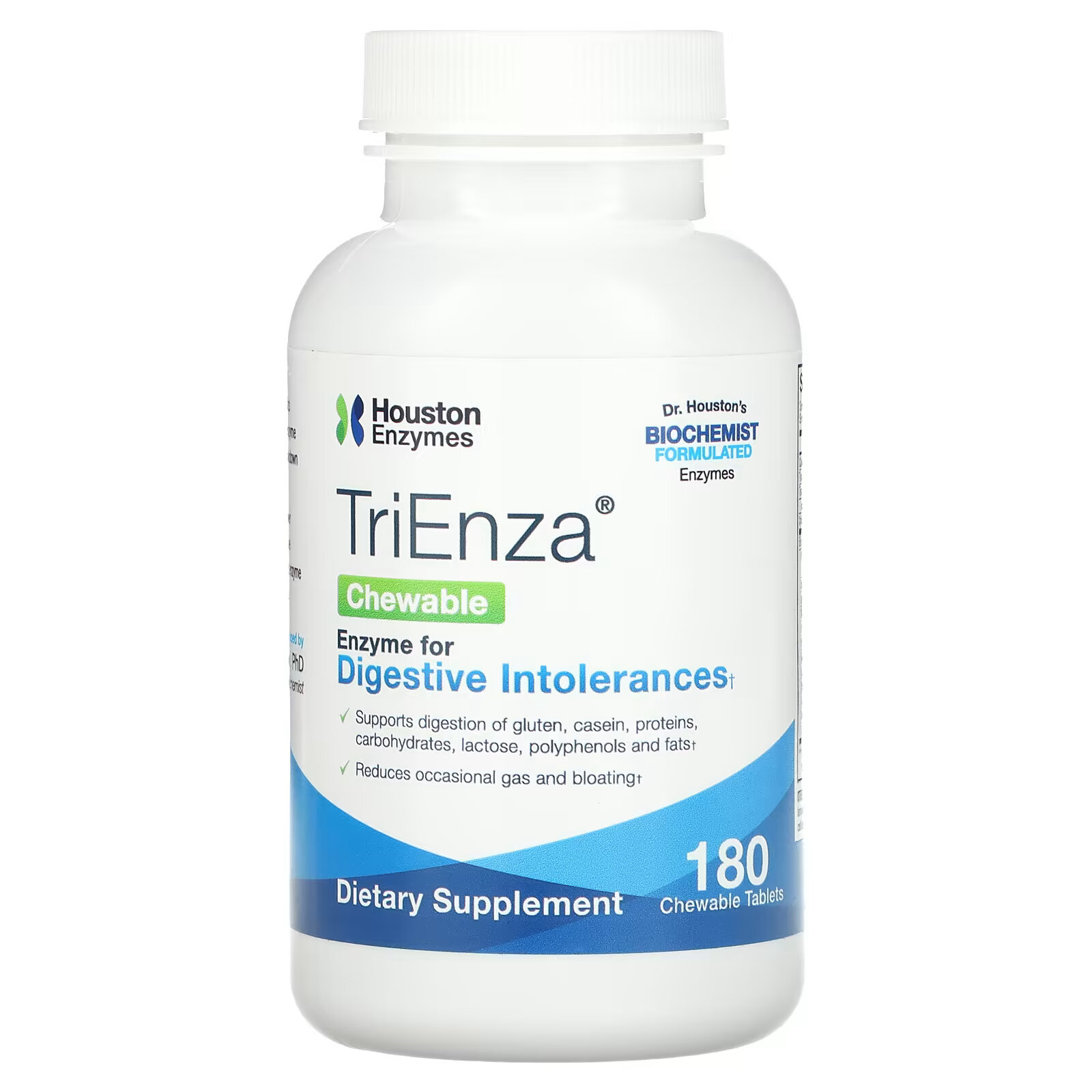 Houston Enzymes, Жевательные таблетки TriEnza, 180 жевательных таблеток houston enzymes жевательные таблетки trienza 180 жевательных таблеток