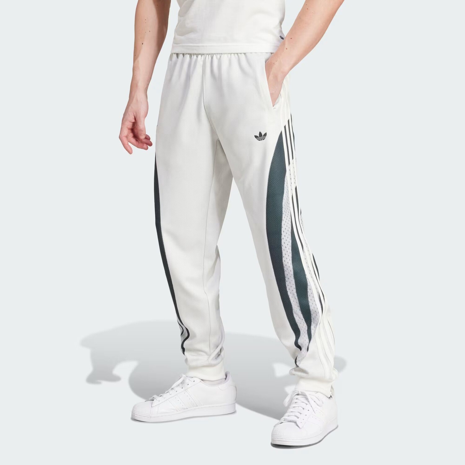 

Спортивные брюки премиум-класса с принтом Adidas, цвет Cloud White