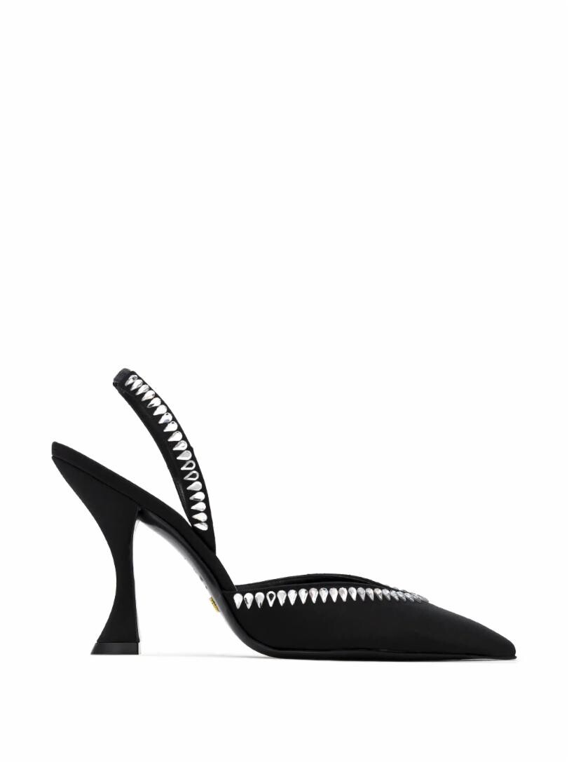 

Сатиновые слингбэки Gemcut XCurve Stuart Weitzman