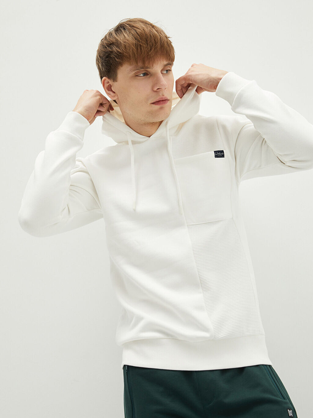 

Мужская толстовка с капюшоном и длинным рукавом LCW Casual