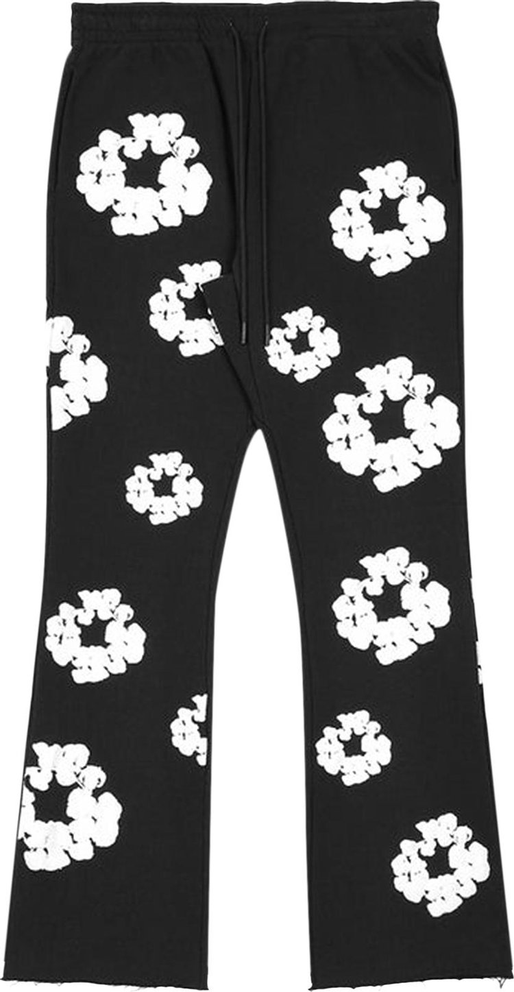 Спортивные брюки READYMADE x Denim Tears Cotton Wreath Sweatpants  BlackWhite, черный – купить из-за границы через сервис «CDEK.Shopping»