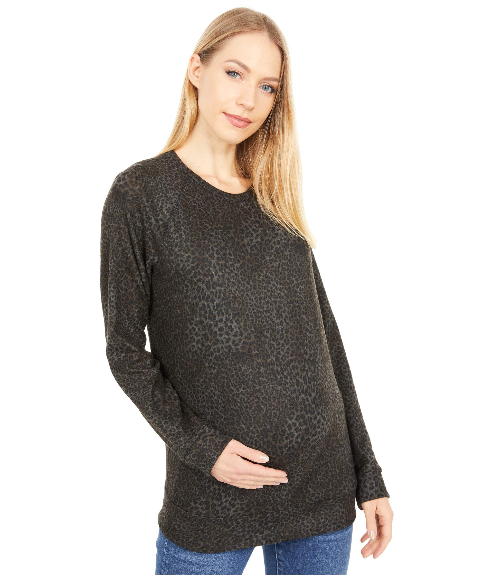 Худи Beyond Yoga, Printed Favorite Raglan Crew Maternity Pullover пуловер beyond yoga plus size favorite raglan crew pullover цвет chai cocoa brown leopard