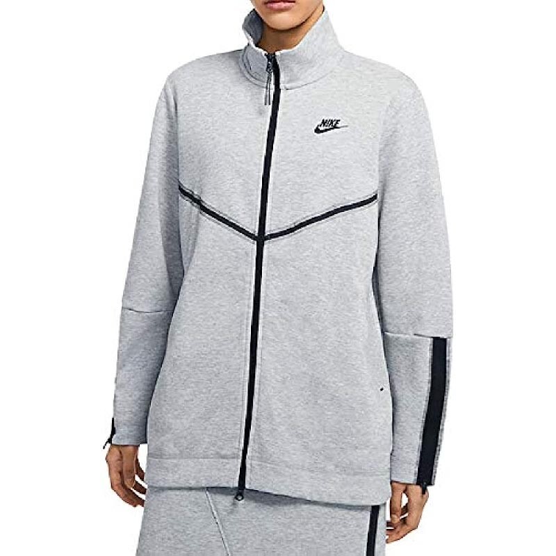 

Толстовка Nike Women's Tech Fleece Full-Zip Sweatshirt, серый/черный