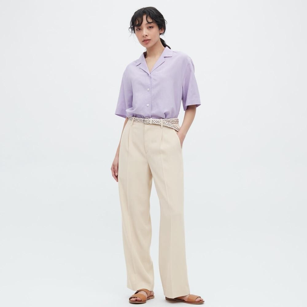 

Брюки повседневные Uniqlo, бежевый