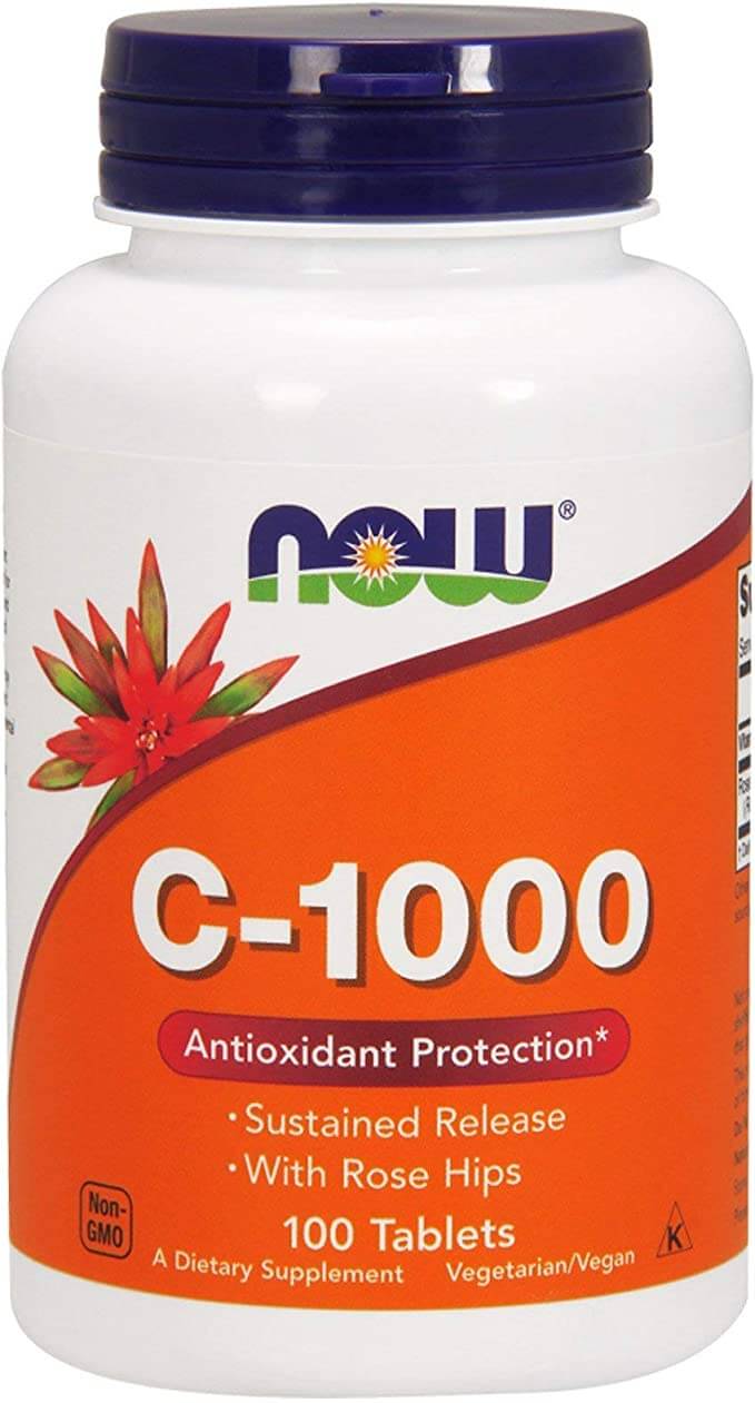 Витамин C-1000 Now Foods, 100 капсул now foods vitamin c 1000 with 100 mg bioflavonoids витамин с в капсулах 100 шт