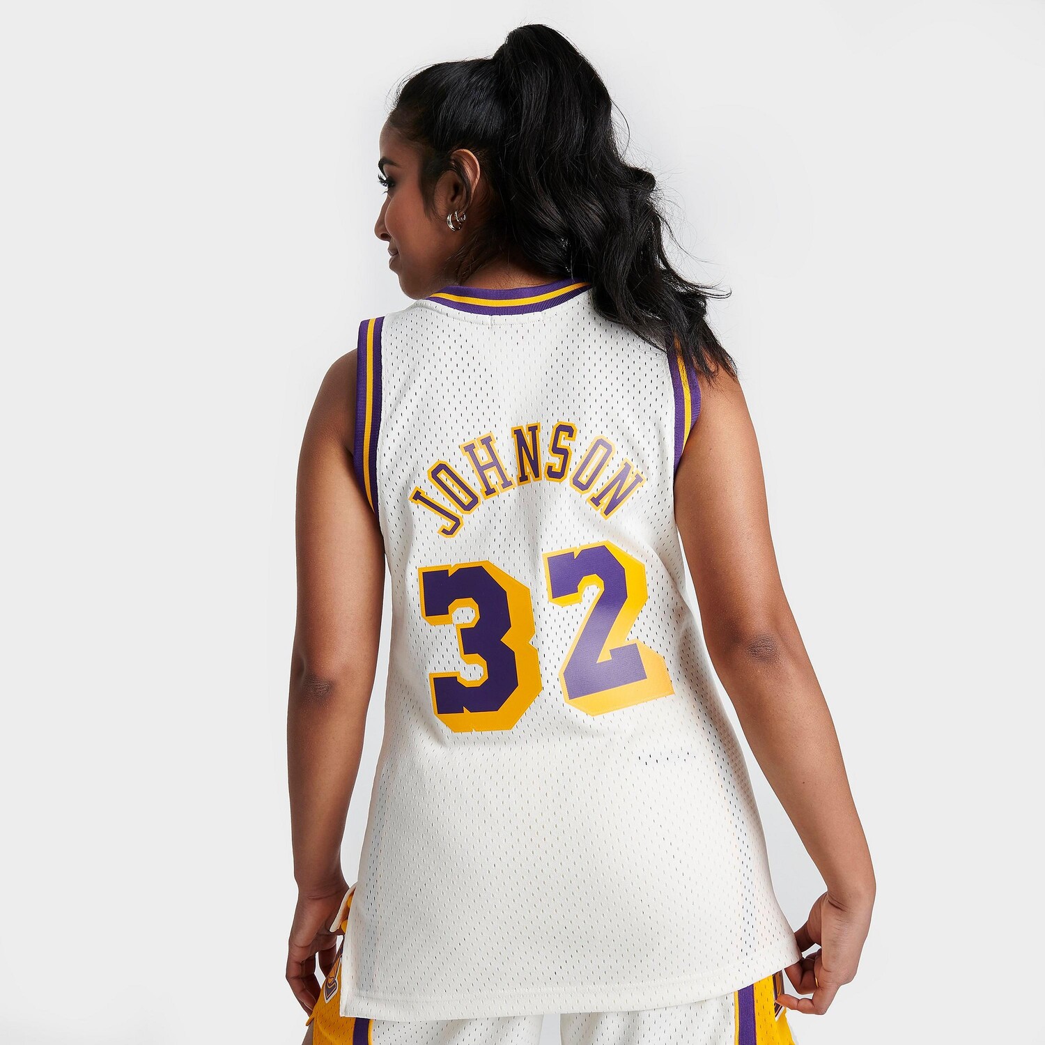 

Женское баскетбольное джерси Mitchell & Ness Los Angeles Lakers NBA Magic Johnson, белый