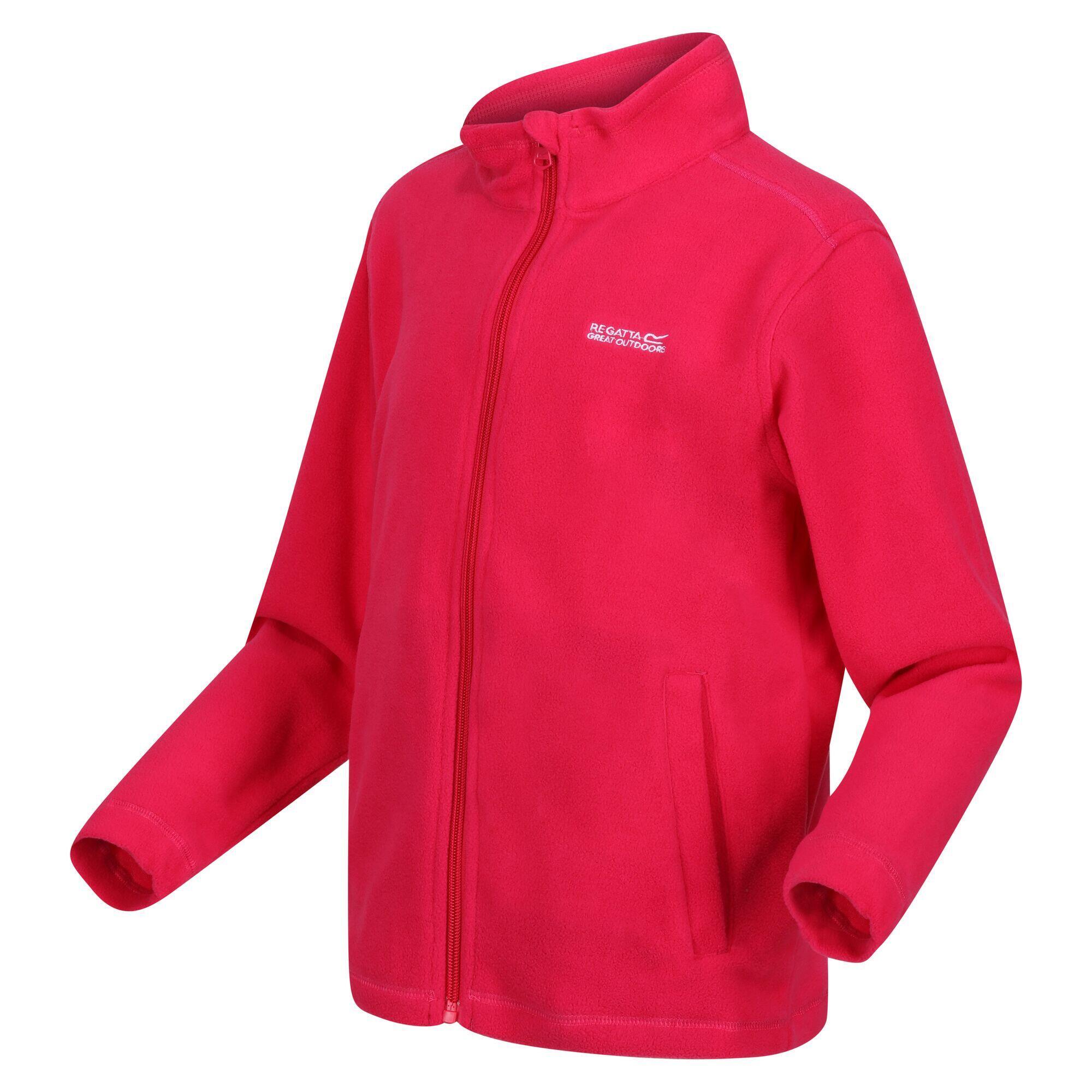 Куртка Regatta King II легкая флисовая для детей, розовый флисовая куртка uniqlo kids на молнии розовый
