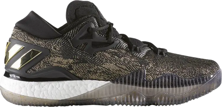 

Кроссовки Adidas Crazylight Boost Low 2016 'Black Gold', золотой, Желтый