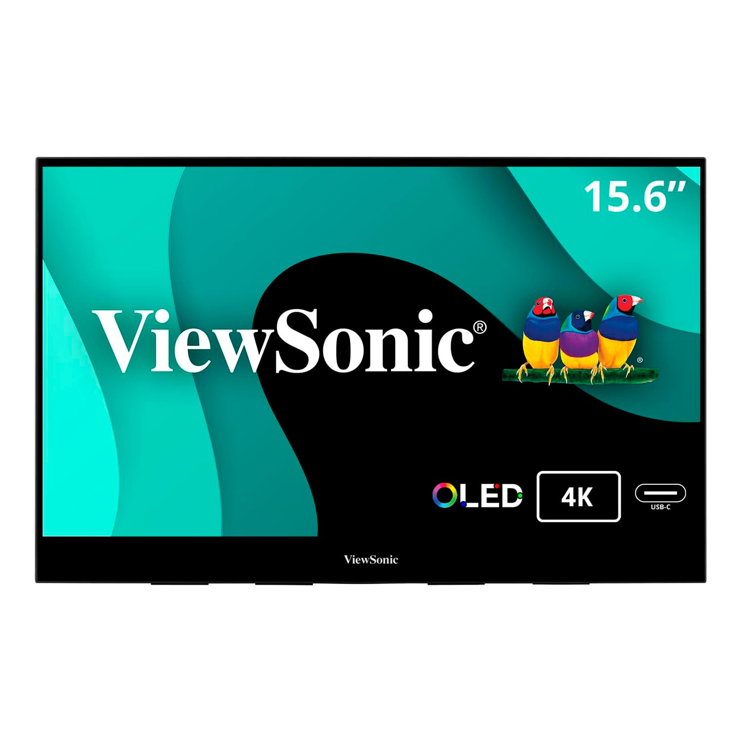 Монитор портативный ViewSonic VX1655-4K-OLED 15.6, 3840x2160, OLED, 60 Гц, черный информационная панель viewsonic ifp6532 65 led 4k ultra hd